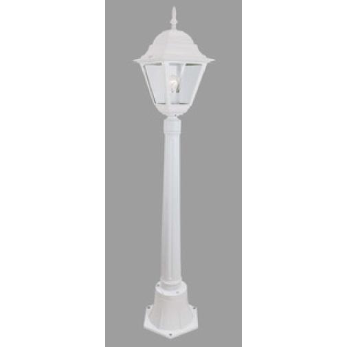 LANTERNA LAMPIONE ALLUMINIO SU PIANTANA CM 110 H COLORE BIANCO