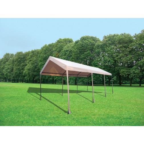 GAZEBO ACCIAIO MT 3X6 BIANCO A TUNNEL COPERTURA AUTO GIARDINO FESTA SAGRA