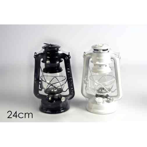 Lanterna lampada lume con vetro a olio petrolio tipo anticata antichizzata mm240