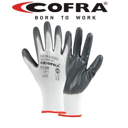 60 paia Guanti lavoro elastici palmo nitrile taglia 10 spalmati polsino aderente
