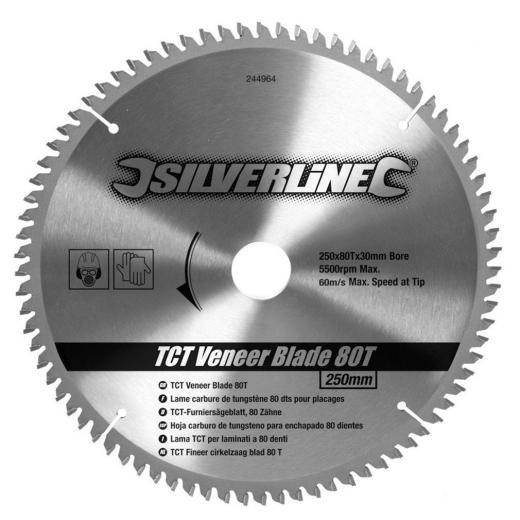 Lama disco x legno 80 denti dm mm 250 troncatrice sega foro 30 25 20 16