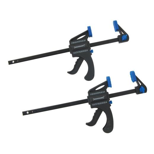Set 2 strettoio mm150 stringente morsetto automatico a cricchetto sgancio rapido