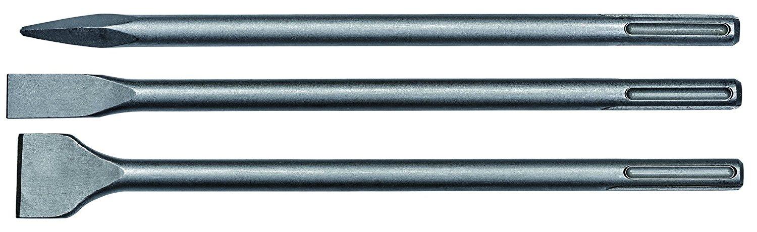 Set 3 pz scalpello scalpelli attacco SDS MAX punta taglio punta larga Einhell