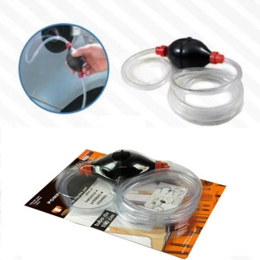 Pompa pompetta travaso travasatore liquidi olio benzina acqua auto moto aspira