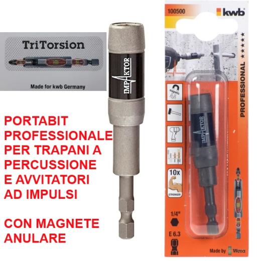 Portainserti per trapano e avvitatore con percussione e impulsi porta inserti