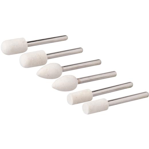 Set 6 mole lucidatura lucidare x mini trapano smerigliatrice a stelo tipo dremel