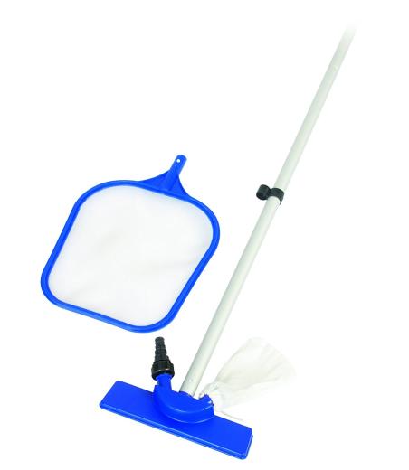 Kit mantenimento pulizia manutenzione x piscine retino e spazzola