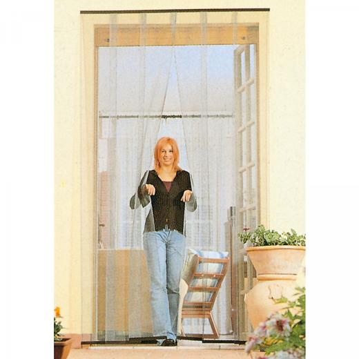 TENDA ZANZARIERA A LAMELLE FASCE BIANCA 140x250CM PER PORTA BALCONE ANTI ZANZARE