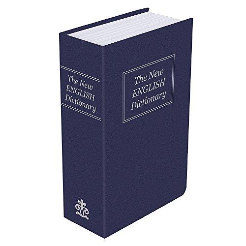 Cassetta cassaforte portavalori armadietto sicurezza metallo finto libro