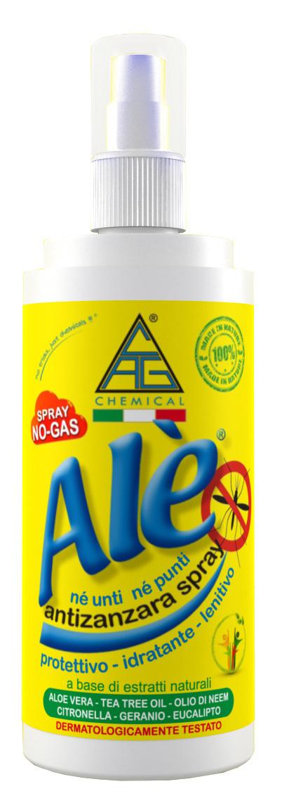 25 PZ Di ANTIZANZARE "ALE'" SPRAY NO GAS ML.100