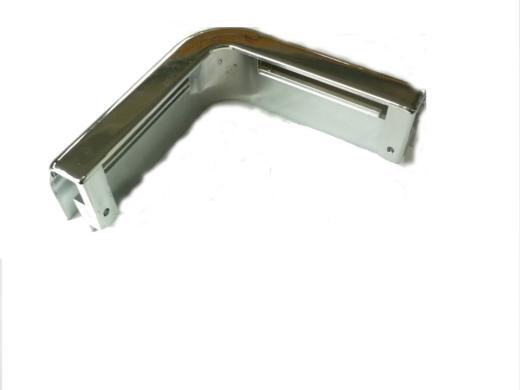 1 PZ Di ANGOLARE PVC CROMO PER BOX DOCCIA CRISTALLO