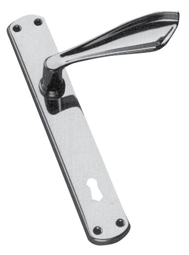 8 PZ Di *MANIGLIA ZIRAL CROMATA A FARFALLA Q. 8/70