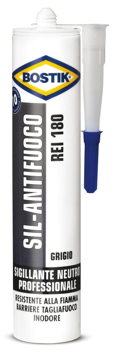 1 PZ Di *SILICONE ANTIFUOCO NEUTRO GRIGIO ML.300