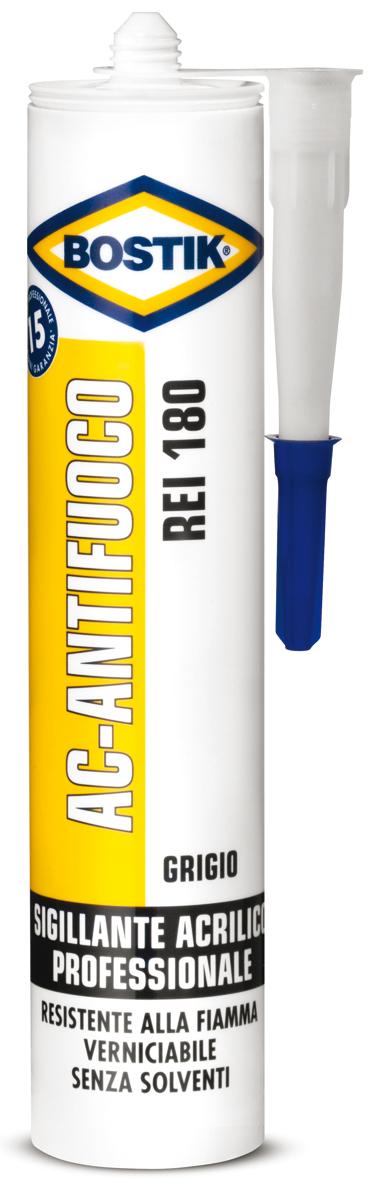 1 PZ Di *SILICONE ACRILICO ANTIFUOCO GRIGIO ML.300