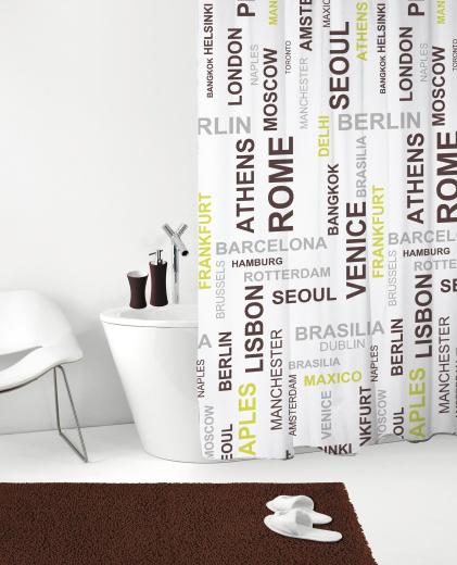 1 PZ Di GEDY TENDA DOCCIA POLIES. CITY 120 CM 180X200