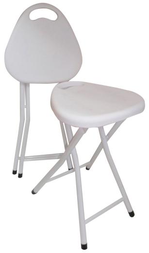 1 PZ Di SGABELLO PIEGHEVOLE MOD.BILLO BIANCO