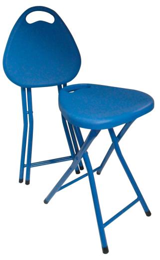1 PZ Di *SGABELLO PIEGHEVOLE MOD.BILLO BLU