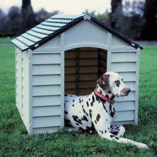 1 PZ Di *CUCCIA X CANI PVC 72X72X68H GRIG CH/VERDE