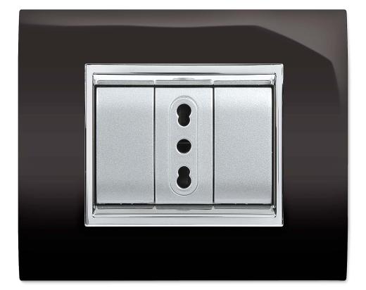 1 PZ Di *PLACCA PRESTIGE PLASTICA NERA 7P