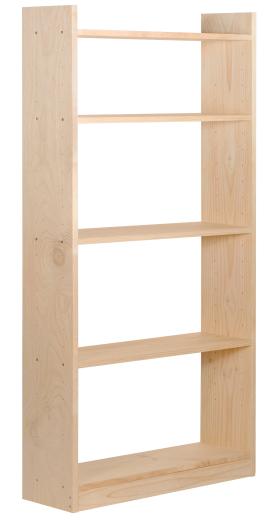 1 PZ Di KIT LIBRERIA 5 RIPIANI CM.80X25X184,7H