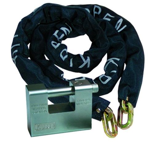 Catena antifurto maglia quadra cm 100 moto scooter con lucchetto antitaglio