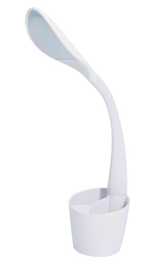 1 PZ Di LAMPADA DA SCRITTOIO LED 6W SWAN BIANCA