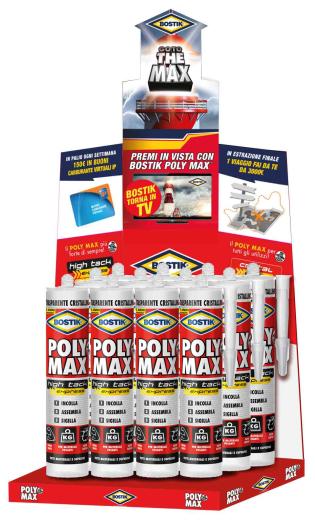 1 PZ Di *BOSTIK ESP.12CART 300G POLIMAX HIGHTACK CRIS