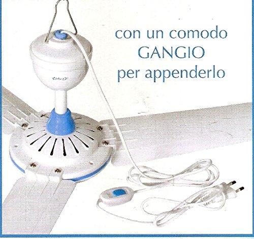 VENTILATORE VENTILATORI SOFFITTO 20W A 3 PALE PORTATILE CON FILO E INTERRUTTORE