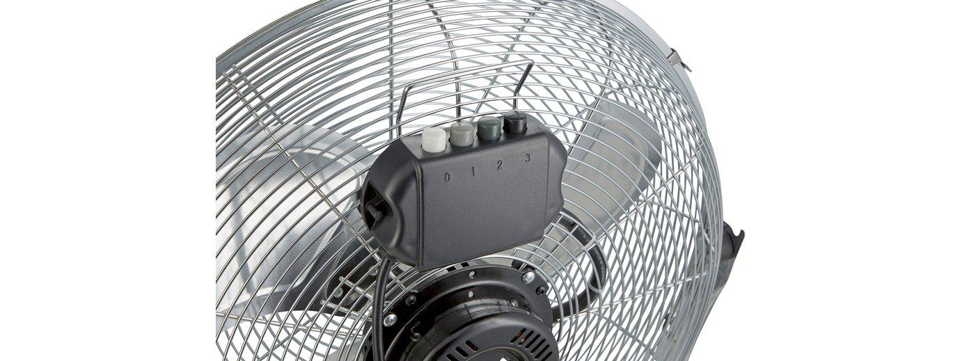 VENTILATORE METALLO 120 WATT TURBO DA APPOGGIO PARETE MURO SOFFITTO IPER POTENTE
