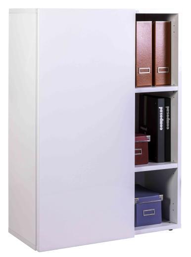 1 PZ Di KIT LIBRERIA 1A+2R CM.80X34X111H BIANCO LUC.
