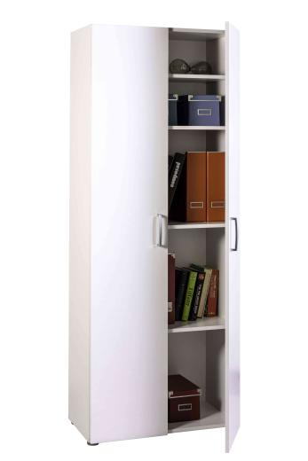 1 PZ Di KIT LIBRERIA 1A+5R CM.80X35X218H BIANCO LUC.