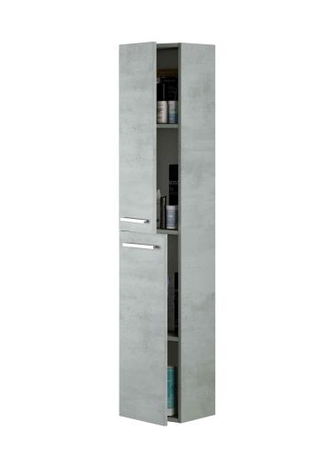 1 PZ Di KIT COLONNA BAGNO ARUBA 2 ANTE SOSP. CEMENTO