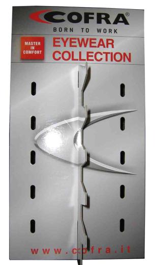 1 PZ Di *ESPOSITORE OCCHIALI 5 P. COFRA CM. 24X24X45H