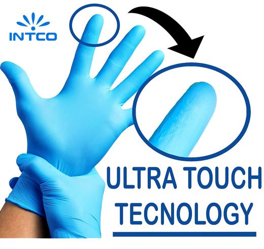 100 Guanti lavoro monouso nitrile TG L senza lattice polvere talco anallergici