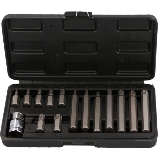 Serie set kit inserti bits chiavi a bussola cricchetto TORX maschio cassetta
