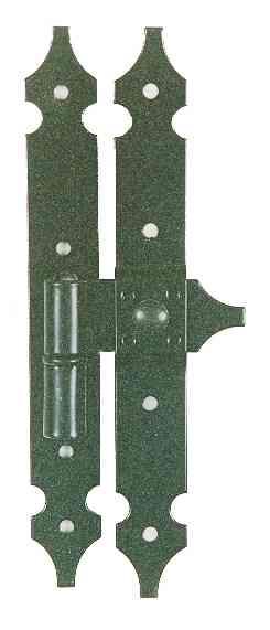 4,0 PZ Di CERNIERA FERRO POLIMERIZ 6324 A BATTENTE 25 CM