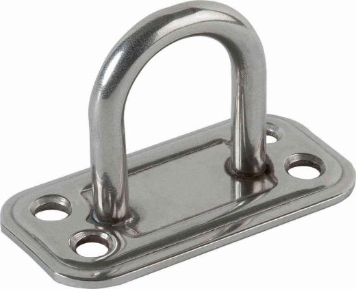 5,0 PZ Di PIASTRA 865/IN CAVALLOTTO FISSO INOX BASE 30X60 MM