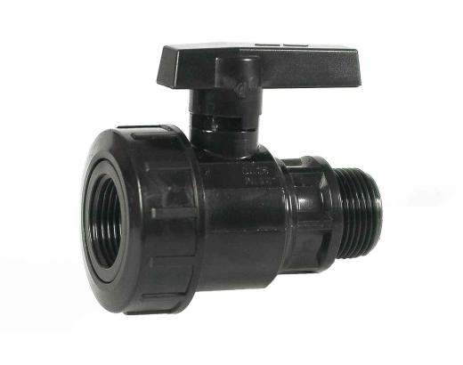 5,0 PL Di PL RACCORDO NYLON VALVOLA A SFERA MF 3/4