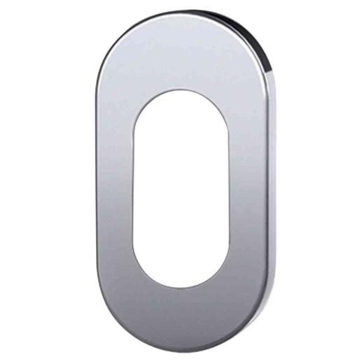 10,0 PZ Di BOCCHETTA OVALE BASSA 28X6X60 INOX SAT F CILINDRO