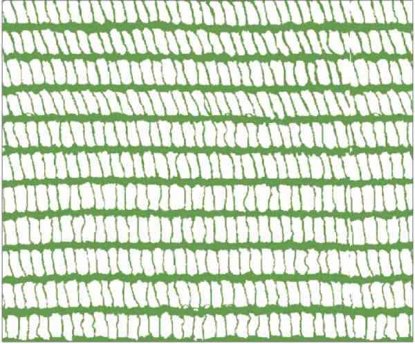 1,0 RT Di RETE PER PONTEGGI CON ASOLE 1,8X25 M VERDE