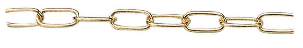 25,0 ML Di CATENA GENOVESE NICHELATA N 14 D 2,2 MM