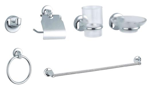1,0 CF Di SERIE BAGNO TONDO CROMO 6 PZ*