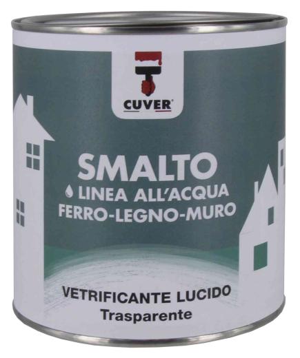 1,0 PZ Di SMALTO VETRIFICANTE CUVER TRASPAR LUCIDO 750 ML