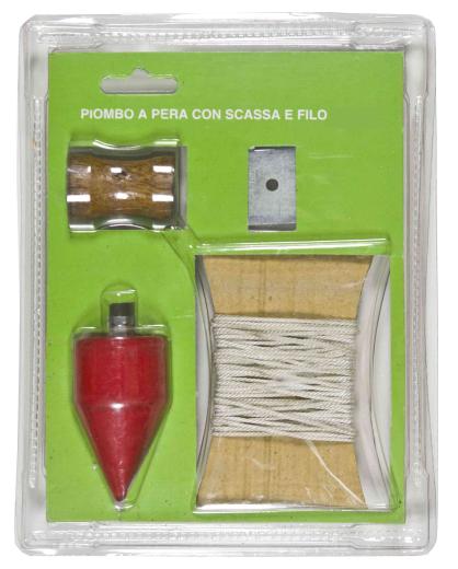 1,0 PZ Di PIOMBO A PERA CON SCASSA E FILO 500 G