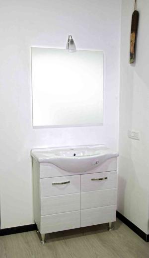 1,0 PZ Di MOBILE BAGNO ANTONELLA 2 ANTE  82 BIANCO PORTUNA