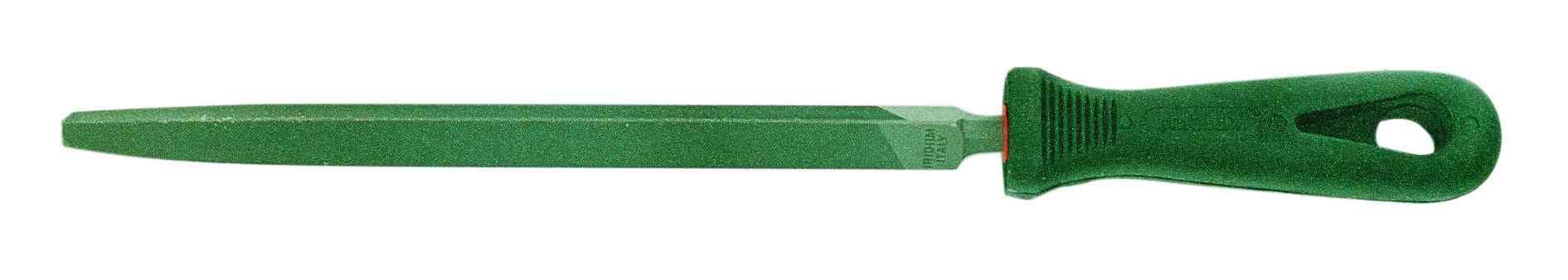 1,0 PZ Di LIMA TRIANGOLARE TAGLIO 1/2 DOLCE 8 C/MANICO BL