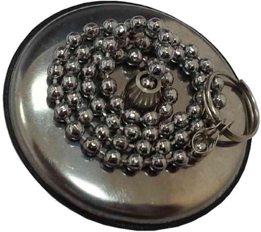 25,0 PZ Di TAPPO PER SANITARI CON PLACCA INOX D 52 MM**