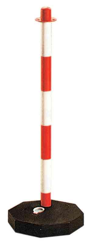 10,0 PZ Di COLONNA SEGNALETICA BIANCO ROSSA H 90 CM