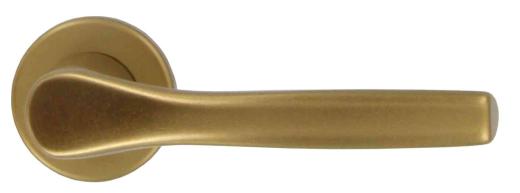 10,0 PZ Di MEZZA MANIGLIA ALLUMINIO ANODIZZ BRON C/ROSET