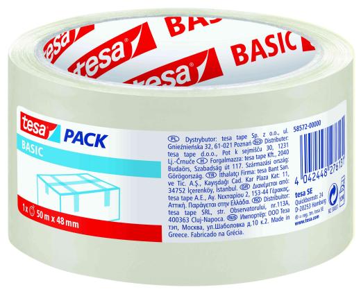 36,0 PZ Di NASTRO IMBALLO TESA 50 M TRASPARENTE